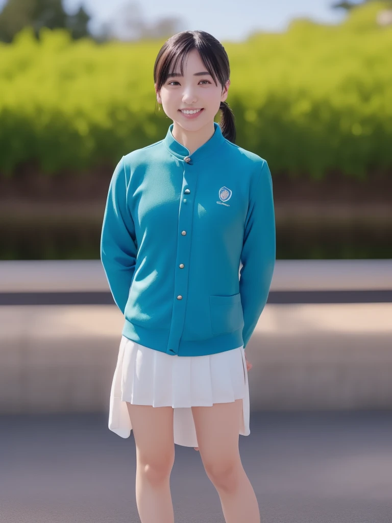 (****ung Eurasian Woman, Early 20s, At the aquarium, (((Full Body Lesbian))), ((女子高等学校of制服)), short_Bob_hair_ponytail, Dimples, Friendly & A kind smile, I chipped a tooth, リアルな肌of質感, Healthy body shape, Hyperrealism, Realistic, Beautiful attention to detail, High Contrast, Ultra HD, 最高of画質, Fine details, 非常に細心of注意を払って, masterpiece, of_cowboy_shot, Bokeh Background, Serene atmosphere, Cyan Light)