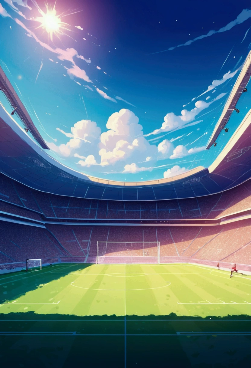 Illustration of football game background