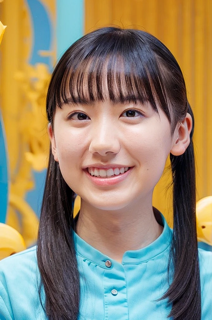 (1 Young Eurasian Woman, Early 20s, At the aquarium, (((Full Body Lesbian))), ((女子高等学校of)), short_Bob_hair_ponytail, Dimples, Friendly & A kind smile, I chipped a tooth, リアルな肌of質感, Healthy body shape, Hyperrealism, Realistic, Beautiful attention to detail, High Contrast, Ultra HD, 最高of画質, Fine details, 非常に細心of注意を払って, masterpiece, of_cowboy_shot, Bokeh Background, Serene atmosphere, Cyan Light)