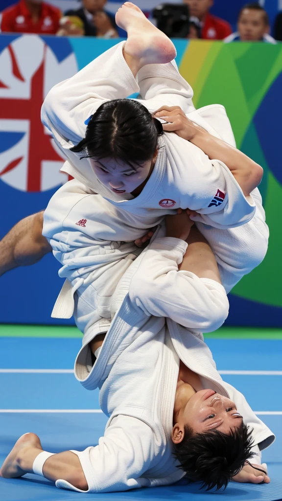 Judo athletes are fighting hard in fierce battles at the Olympics.。