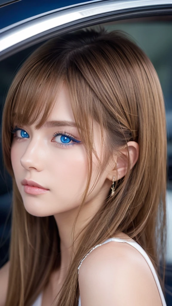 Blue eyes、Hair is golden