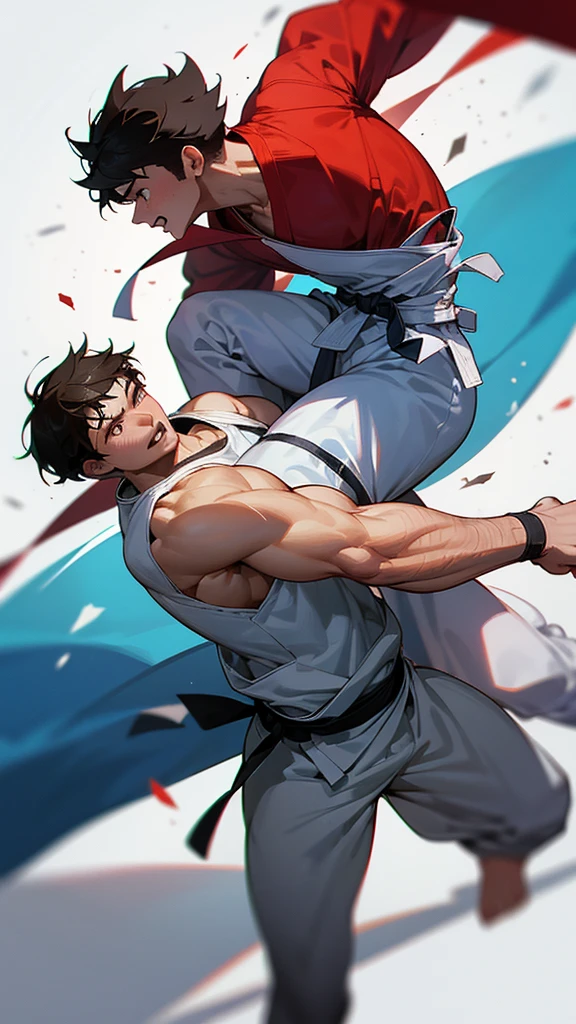 Judo athletes are fighting hard in fierce battles at the Olympics.。