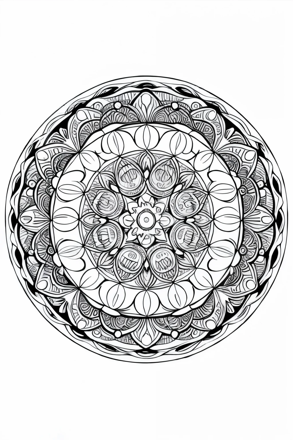 Coloring page for adults, wavy lines, sign with a funny quote, handwritten style, mandala, white background, no shadowing
