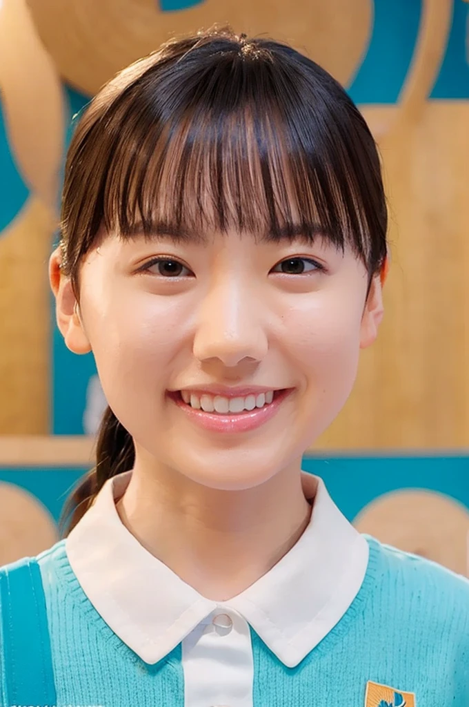 (1 Young Eurasian Woman, Early 20s, At the aquarium, (((Full Body Lesbian))), ((女子高等学校of)), short_Bob_hair_ponytail, Dimples, Friendly & A kind smile, I chipped a tooth, リアルな肌of質感, Healthy body shape, Hyperrealism, Realistic, Beautiful attention to detail, High Contrast, Ultra HD, 最高of画質, Fine details, 非常に細心of注意を払って, masterpiece, of_cowboy_shot, Bokeh Background, Serene atmosphere, Cyan Light)