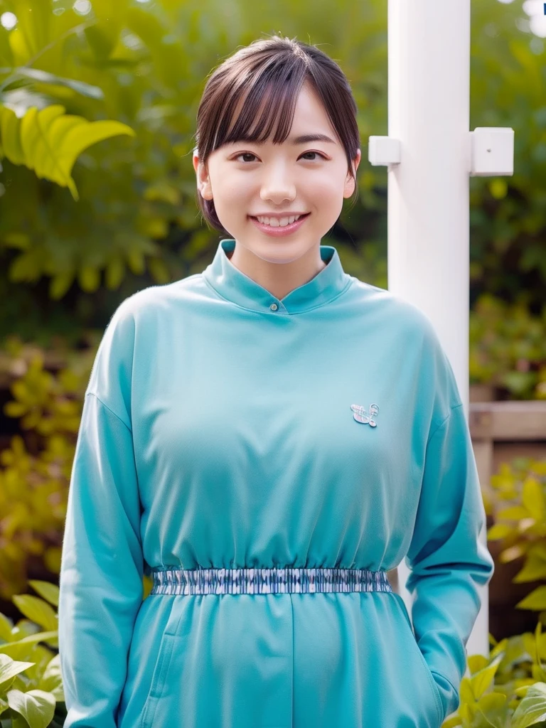 (1 Young Eurasian Woman, Early 20s, At the aquarium, (((Full Body Lesbian))), ((女子高等学校of)), short_Bob_hair_ponytail, Dimples, Friendly & A kind smile, I chipped a tooth, リアルな肌of質感, Healthy body shape, Hyperrealism, Realistic, Beautiful attention to detail, High Contrast, Ultra HD, 最高of画質, Fine details, 非常に細心of注意を払って, masterpiece, of_cowboy_shot, Bokeh Background, Serene atmosphere, Cyan Light)