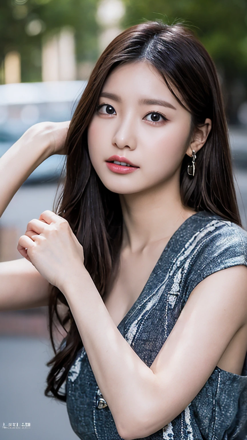 Highest quality, Ultra-high resolution, (Realistic:1.4), One girl, masterpiece, Outdoor, whole body,