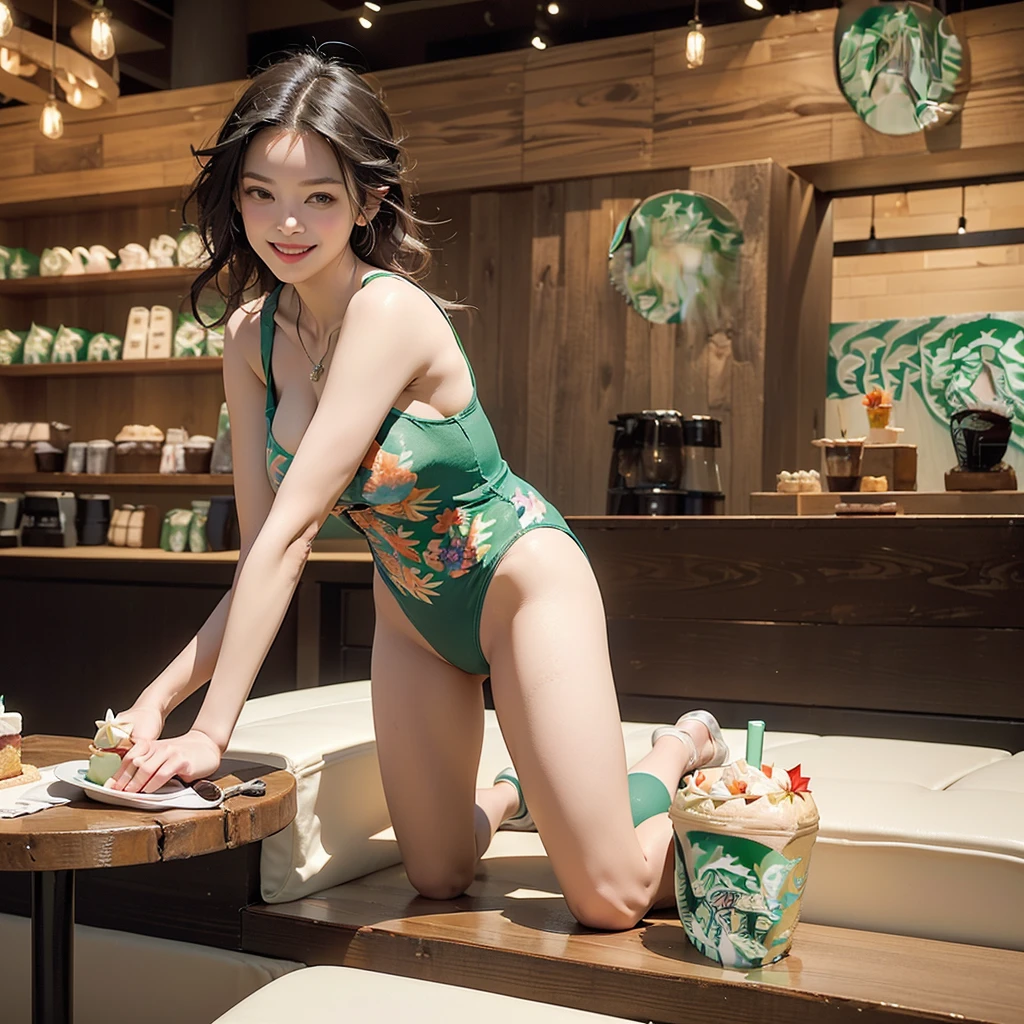 (((((((((Emphasize cleavage))))))))) 
(((((((((Three Women))))))))) 

(((((((((((A woman wearing a colorful floral leotard))))))))))


((((((White skin))))))
((((((Heavy makeup))))))
((((((Beautiful Face))))))
((((((((On all fours))))))))
(((((((((Full body photo)))))))))
 (((((((お洒落でcuteInside the Starbucks store))))))) 
8k、RAW Photos、Highest quality、Super detailed、Super Resolution、Ultra HD、8k wallpaper、Amazing details 

(((((((((((Inside the Starbucks store)))))))))))、
 ((((((Sit down and eat cake、Drink Starbucks coffee、smile))))))、((Heart Necklace)) Modern and sleek design：Interior design using natural materials、Many of the designs are warm and made using wood and metal.。 Large windows：自然光をたっぷり取り入れるためのLarge windowsがあり、Providing a bright and open space。 Green Interior：Potted plants are effectively placed、It creates a relaxing atmosphere。 artwork：Works by local artists、Starbucks-related art on display。 Cozy seating：Cushioned chairs and sofas、Bar sheet etc.、A variety of seating options available。 Open kitchen area：Being able to see how drinks and food are made、We provide peace of mind and transparency。 Unique lighting：Antique lamps and chandelierodern lighting fixtures are used。 Comfortable background music：Relaxing music is playing、A comfortable space is provided。 Wide々Table space：一人でもグループでも使いやすいWide々There is a table with。 Community Table：There is a large table where you can socialize with other customers.。 Seasonal decorations：The decorations are themed according to the season.。 Design with a local feel：The design incorporates the local culture and characteristics.。 Fragrance production：コーヒーの香りが店内にWideがり、A space that satisfies the five senses has been created.。 Conversation with a barista：フレンドリーなConversation with a baristaが楽しめるカウンターエリアがあります。 



8k、RAW Photos、Highest quality、masterpiece:1.2、Super detailed、Super Resolution、Ultra HD、8k wallpaper、Amazing details、Photorealistic:1.4、Having fun by the water、Full Body Shot、Full body photo、High-resolution RAW color photos、Professional photos、A scene full of emotion、Very detailed and beautiful、Ultra HD、8k wallpaper、Amazing details、Huge file sizes、Highly detailed beautiful girls、Highly detailed face Highly detailed eyes、Extremely realistic skin、 Highly detailed fingers, Highly detailed nose, Highly detailed mouth, Perfect Anatomy, Highly detailed background, Highly detailed clothing, , cute女の子, Famous Japanese Idols, cute, Realistic body, Slender, White skin, Glowing Skin, Slim body, Realistic Face, Delicate eyes, double eyelid,



