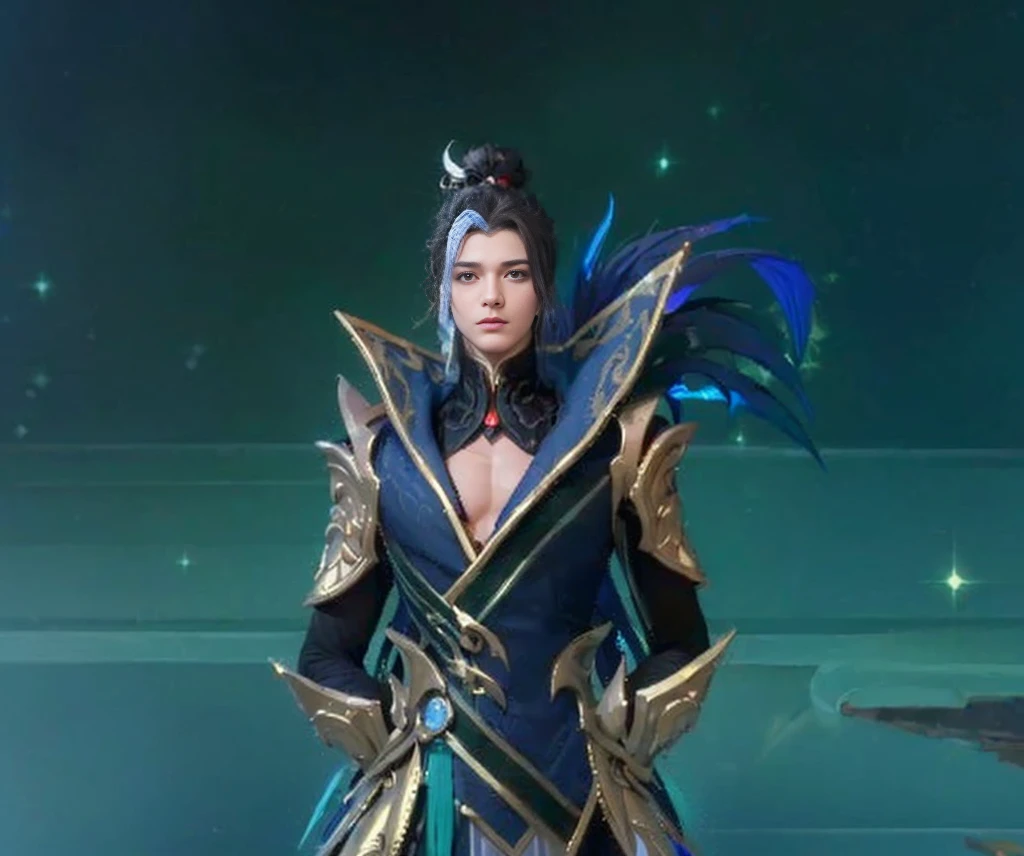 ((Best quality, 8k, Masterpiece :1.3)), upper bod, Sharp focus :1.2, handsome man perfect figure, Highly detailed facial and skin texture, Detailed eyes, Double evelids Interir view, ferpect lighting, Glowing skin,