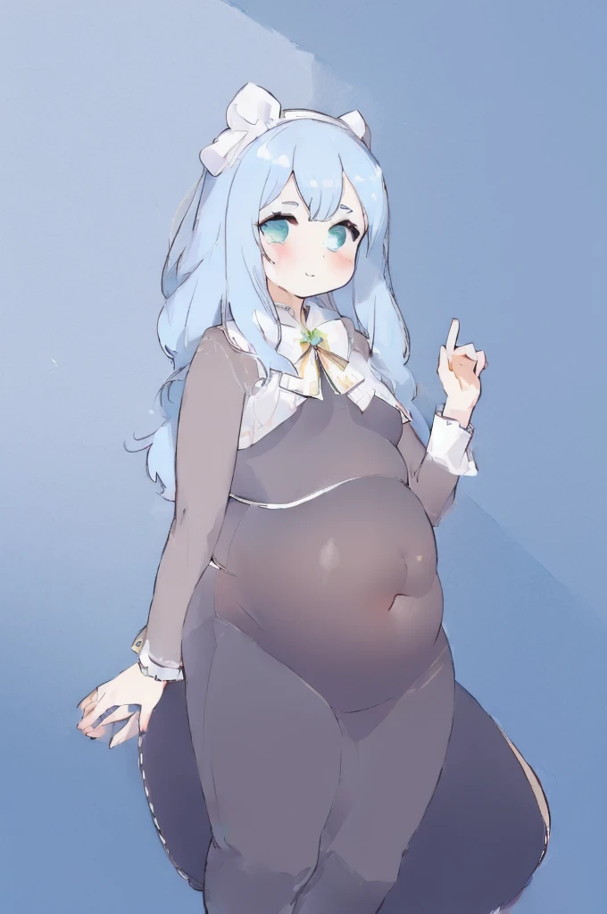 (Belly Fat:1.5),Animation - Drawing women's style, , in a dress, Kantai Collection Style, Animation Moe Artstyle, , A yandere in armor, Created by Animation Painter Studio, Short full-length portrait!, Posing in Pudika pose, Young Anime Girl,(big bust:1.5), (Black eyes with a slight purple tint:1.5), (a devastated expression, dead eyes, dark atmosphere:1.5), (Very white and long hair with a bluish tint, weak perm:1.5), (short white skirt, blue-tinged suit:1.5), (bare foot, round-rimmed glasses:1.5), (Belly Fat, muffin top, plump:1.1), (smiling faintly:1.5),(human ear,thin legs:1.5),