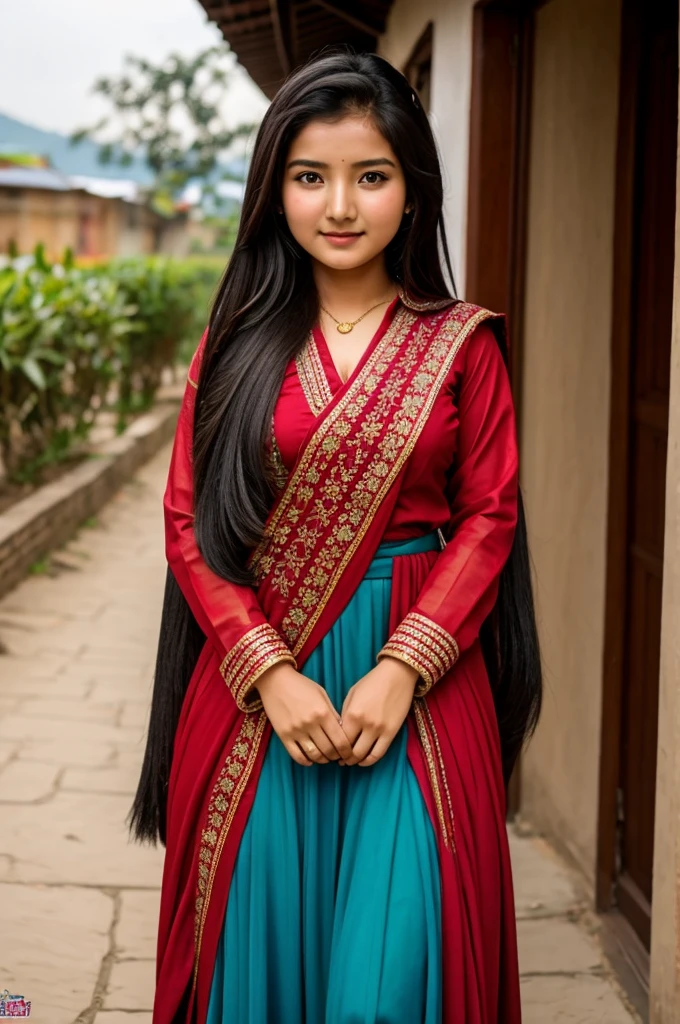 19 year nepali girl full dress-up
