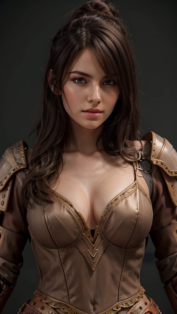 Bust Shot、Mountain,Lean back,, Hex Armor,One girl,(Dark orange armor:1.3),, Very detailed,Very delicate and beautiful,(Exquisite color blocks),masterpiece,Highest quality,Unreal Engine 5 Renders,Movie Light,Cinema Lenses,Movie special effects,Detailed explanation,High resolution,超High resolution,8k,CG wallpaper,