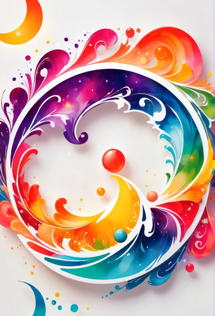 Circle-shaped logo for nail salons
Logo with full moon motif
The full moon is strewn with orangenails
a close up of design with a number on it, behance art, octane 8, painted with colour on white, adobe illustrator art, cinema 4d colorful render, official artwork, colourful artwork, multicolored vector art, archan nair, colourful digital art, official illustration, colorful swirls of paint, promotional artwork, trend in behance hd