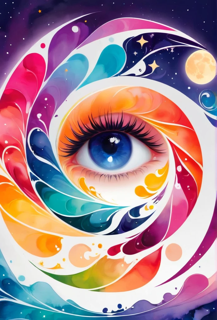 Circle-shaped logo for nail salons
Logo with full moon motif
The full moon is strewn with orangenails
a close up of design with a number on it, behance art, octane 8, painted with colour on white, adobe illustrator art, cinema 4d colorful render, official artwork, colourful artwork, multicolored vector art, archan nair, colourful digital art, official illustration, colorful swirls of paint, promotional artwork, trend in behance hd
