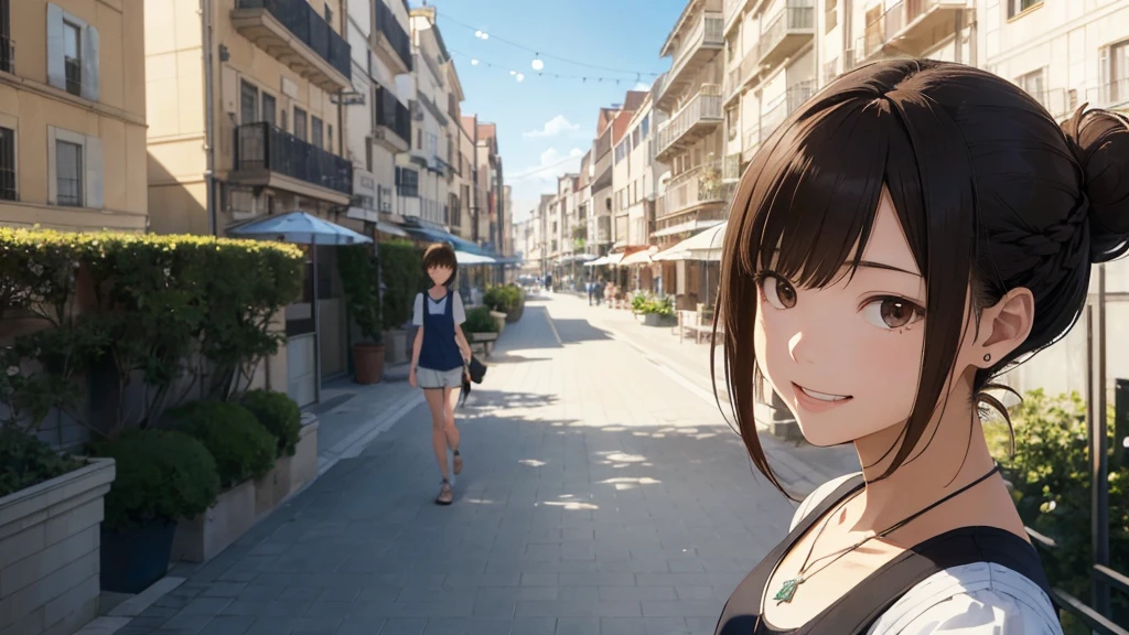 Balcony of a high rise apartment・Balcony、Oceanの方を向いている後ろ姿、Woman looking up at the sky ,Long Hair, Dark brown hair, 2 girls, 18-year-old, photograph, Realistic, Highest quality, Detailed face, The background is the cityscape of Japan、Strong sunlight, Ocean, Embankment, Detailed Background, Diffused sunlight, Written boundary depth, Bokeh (Highest quality: 1.2), (masterpiece: 1.2), Watch Viewer, one piece, White Theme, ,Vision、(((Panorama:1.2)))(Highest quality、masterpiece、High resolution)、(Sargent-style watercolor)、(Anime Art)、Old school building、((Multiple women、Everyone is standing, got in line))、(Detailed depiction of a beautiful face)、A kind smile、Medium Short Hair、Dark Brown Hair、Braiding、、whole bodyが写る(1.8)
information(Highest quality:1.2)、Very detailed、High resolution、masterpiece:1,2、Bright colors、Bokeh、Professional Lighting、Physically Based Rendering、Flat Color:0.8、Great illustrations、Realistic:1.37、Makoto Shinkai style、Name Style、Light Brown Hair、Elegant update、Short Bob、Three young women in casual clothes、Laugh together、Dynamic poselip、cheek(Dark Brown Hair/)bangs、cheek(direction)、(最高masterpiece1.2)繊細なイラストVery detailed、Breaking the Blue Sky、Detailed Background、20-year-old female、whole bodyが写る、A shy smile、Through clenched teeth、Through clenched teeth、lip、cheek(Flat Color: 0.8)、(masterpiece: 1,2)、(masterpiece: 1,2)、High resolution、超High resolution、Highest quality、High resolution、Ultra-thin illustration、Makoto Shinkai style、Your name is style、Short Bob、necklace、Earrings、Dynamic pose、Selfie、whole body、Brown Hair、Braiding、Hair Bun、ponytail・Hair Bunスタイル、necklace、Valletta、ribbon、Earringsアニキュア,。