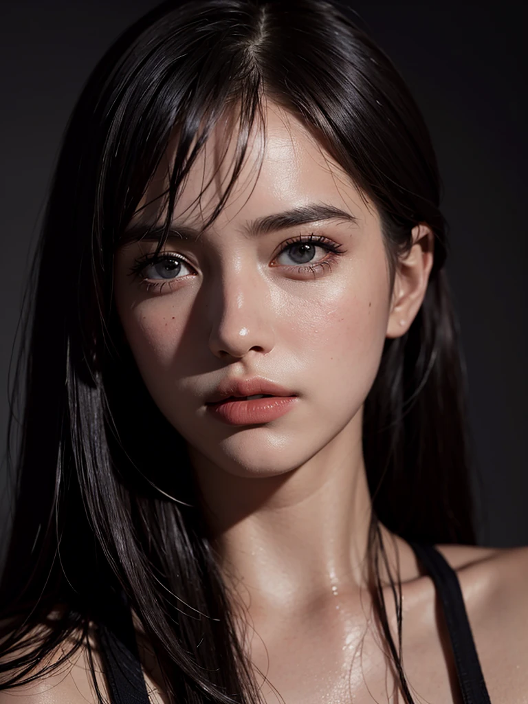 best qualityer, work of art, ultra high resolution, (photorrealistic:1.4), CRU photo, 1 girl, in dark, deep shadow, subtle, cool light