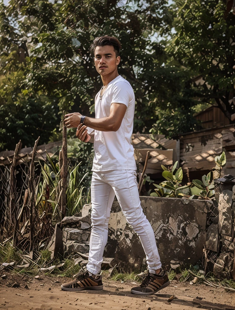Change background sky white color shirt and hair styles and day click photo handsome boy cute boy realistic face hd photo ultra high quality 4k photo