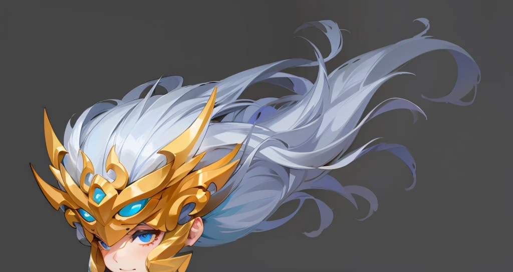 Long white hair、Full details,Fine hair,elegant,Swing with the wind,Disheveled
