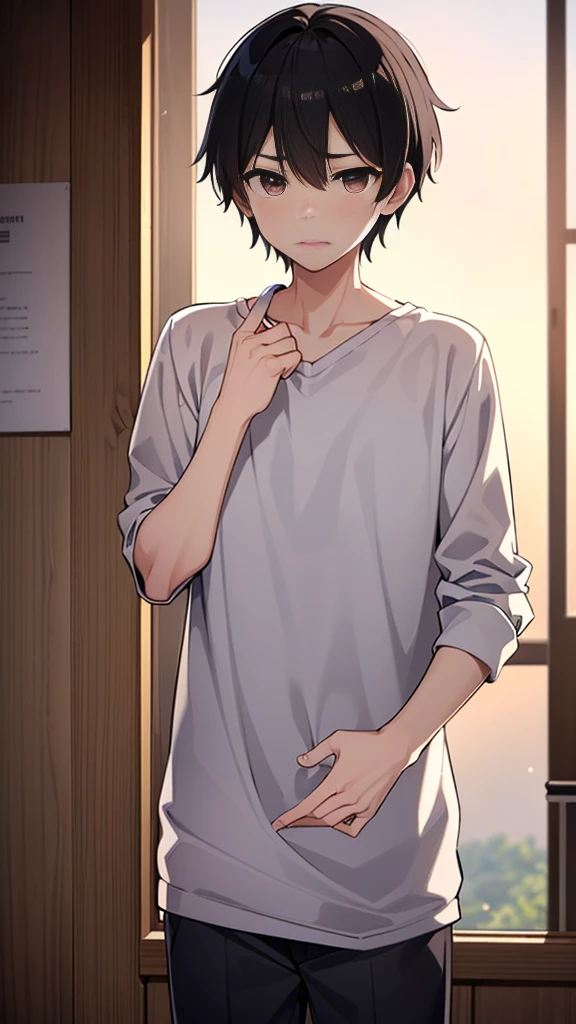 Japanese student style,,cool,,,A refreshing, athletic man,Still a virgin,,,boy,,,boys,,,Spiked Hair,charm,Slim figure,23 years old,,Tall,Everyday casual clothes,,,The male protagonist is,,With a confused look,,,,,Yeah.?why!?,,whyだ!?,,(街中でオレはComplete castrationされた:1.3),(Complete castration:1.3),(I am a man who has failed miserably in becoming an adult man.),,Super manly is slowly declining,,Castrated male,,,Male end,,Sexual sensations rise,,Daytime,Smooth,Skin texture,Functional beauty,shine,,,Breeze,A speck of dust,Natural light,face,hand,eye,blush,tears,,,Saliva,,,Accuracy,,Ultra correct,Biological,Excellent detailed anatomy,4K,8k,Highest quality,Male Focus,,Depth of written boundary,Character Portrait,Black Hair,Punctuality,God changed his body,He is the only one who is absurd.,