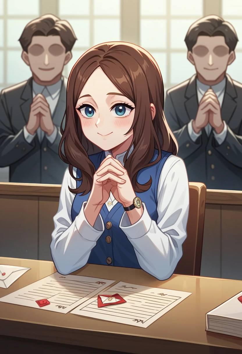 korean pastor writing a letter on his desk, by leonardo da vinci, complex scene, opening scene, painted image, , courtroom drawing, stylized digital illustration, accurate depiction, praying, full - view, many people worshipping, rendering