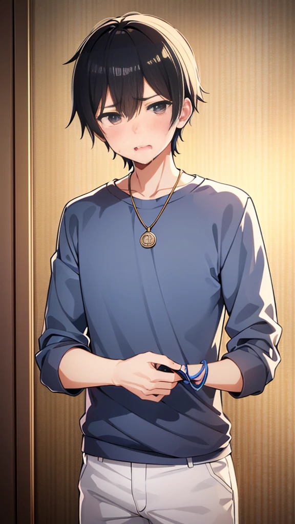 Japanese student style,,cool,,,A refreshing, athletic man,Still a virgin,,,boy,,,boys,,,Spiked Hair,charm,Slim figure,23 years old,,Tall,Everyday casual clothes,,,The male protagonist is,,With a confused look,,,,,Yeah.?why!?,,whyだ!?,,(街中でオレはComplete castrationされた:1.3),(Complete castration:1.3),(I am a man who has failed miserably in becoming an adult man.),,Super manly is slowly declining,,Castrated male,,,Male end,,Sexual sensations rise,,Daytime,Smooth,Skin texture,Functional beauty,shine,,,Breeze,A speck of dust,Natural light,face,hand,eye,blush,tears,,,Saliva,,,Accuracy,,Ultra correct,Biological,Excellent detailed anatomy,4K,8k,Highest quality,Male Focus,,Depth of written boundary,Character Portrait,Black Hair,Punctuality,God is changing his body,He is the only one who is absurd.,From groom to pet,,