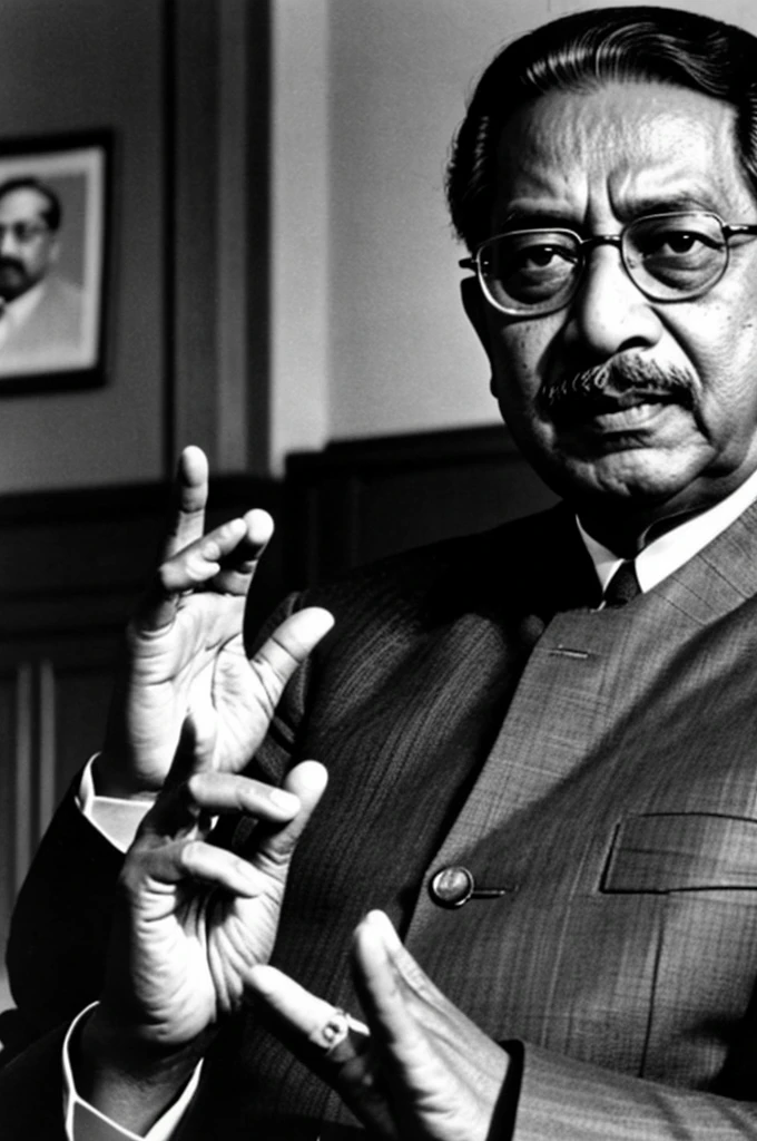 Father of the Nation Bangabandhu Sheikh Mujibur Rahman is leading a movement