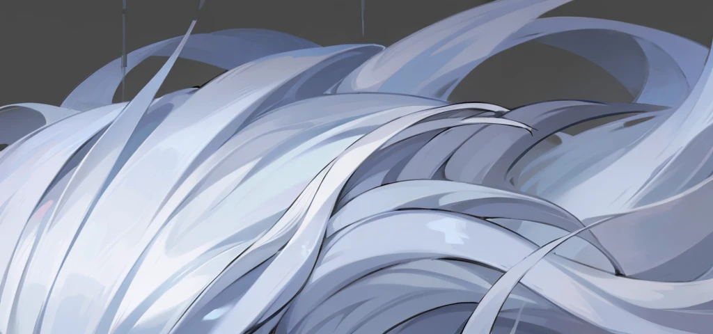 Long white hair、Full details,Fine hair,elegant,Swing with the wind,Disheveled