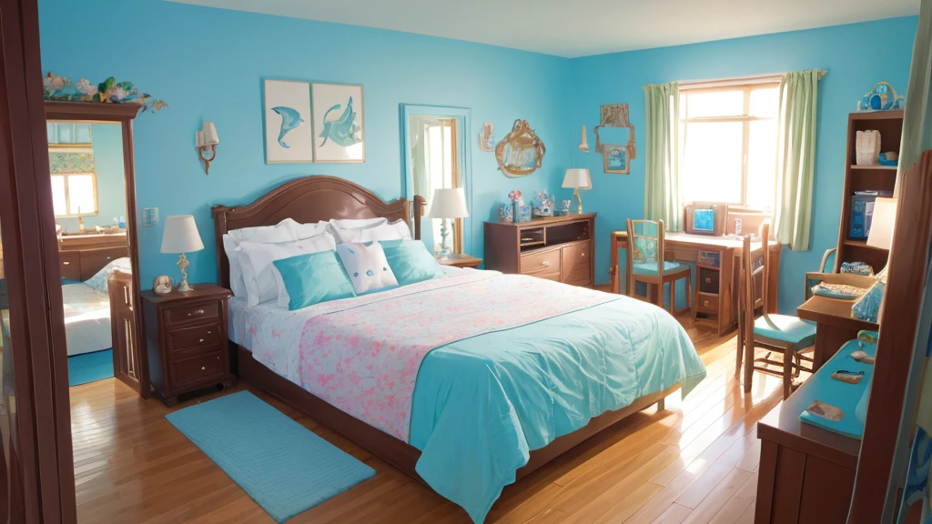 Room under the sea、The room overlooks the sea、Girl's room、Fantasy、Fantasy