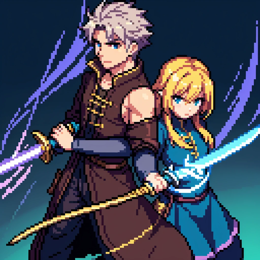 Swordsman(male)、Wizard(female)、Archer(male)、Bard(male)、Sword and Magic、RPG