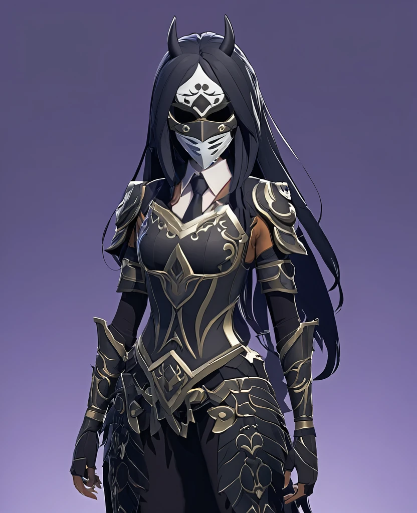Add her a tie, wich look alike her outfit