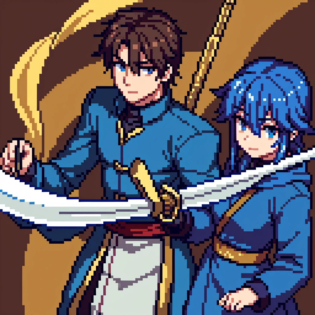 Male swordsman、Magician Woman、Male archer、Male bard