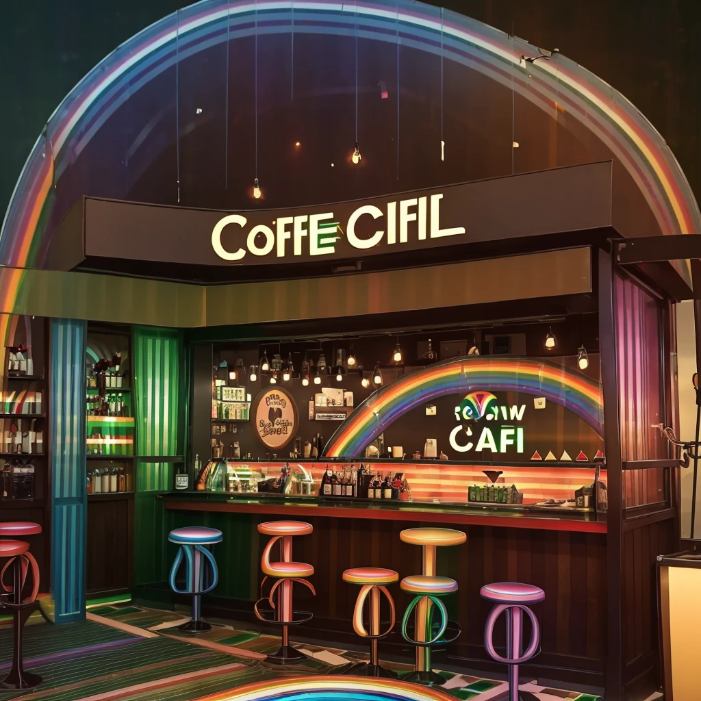 Illustrated cafe circle-shaped shop logo
 The calligraphy font with a green tone,
 Coffee, cocktails, cigarettes, prints, accessories, beautiful white background (rainbow:2), handwritten illustration style

Cafe & Bar's stylish logo for smoking while enjoying coffee and cocktails

 Image Colors: White, Black, Brown, Red
 Logo Shape: Circular Logo

 Simple, easy-to-remember logo

 A logo design reminiscent of coffee, cocktails and cigarettes inside the logo

 Pretty cool
 chic and modern design

 White background