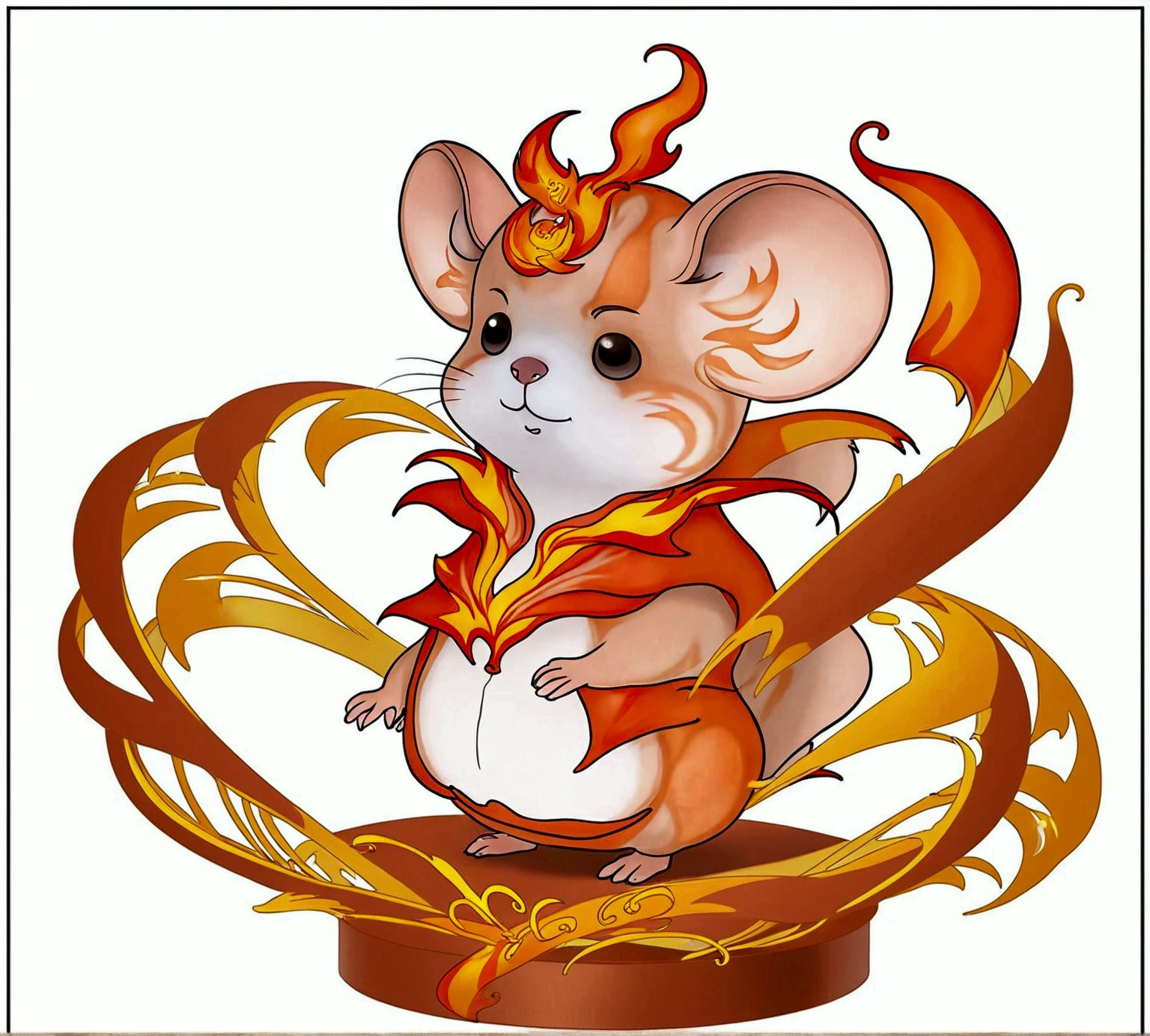 Hamster,flame,Base,3d