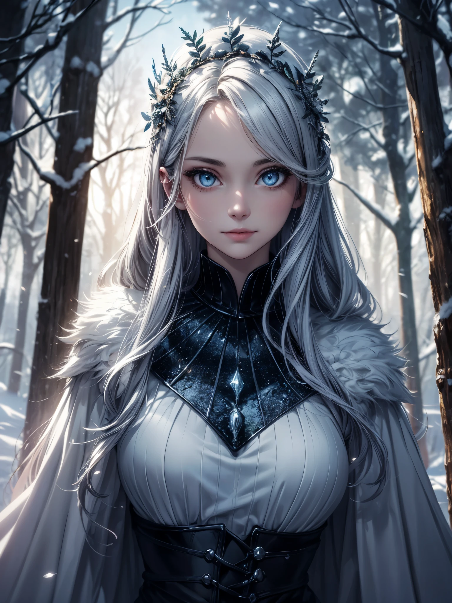 Narnia woman,detailed face,detailed eyes,(best quality,highres:1.2),ultra-detailed,realistic:1.37,(HDR,UHD),(studio lighting),(sharp focus),(physically-based rendering),(extreme detail description),(vivid colors),(bokeh),portraits,enchanted colors,special lighting,a touch of magic,ethereal beauty,fantastical elements,fairytale atmosphere,mystical background,soft and flowing hair,sparkling eyes,piercing gaze,subtle smile,graceful posture,magical wardrobe,wonderful landscape,enchanted forest,snow-covered trees,magical creatures,admiring the unknown,exploring new worlds,journey through a hidden realm,discovering the mysteries of Narnia.

 sultry look, ,
