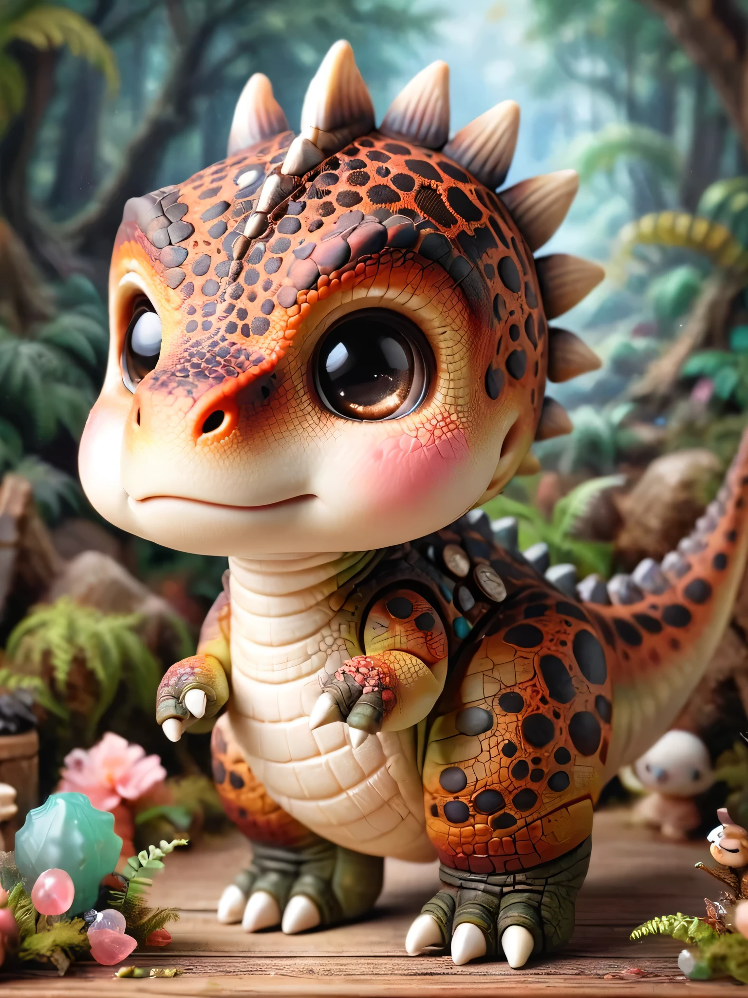 r1つのl-smoldino, 1つの (very old dinos1つのur with white long be1つのrd:1.5) 1つのnd 1つの wooden c1つのne w1つのlking very slowly through 1つの mythic1つのl forrest