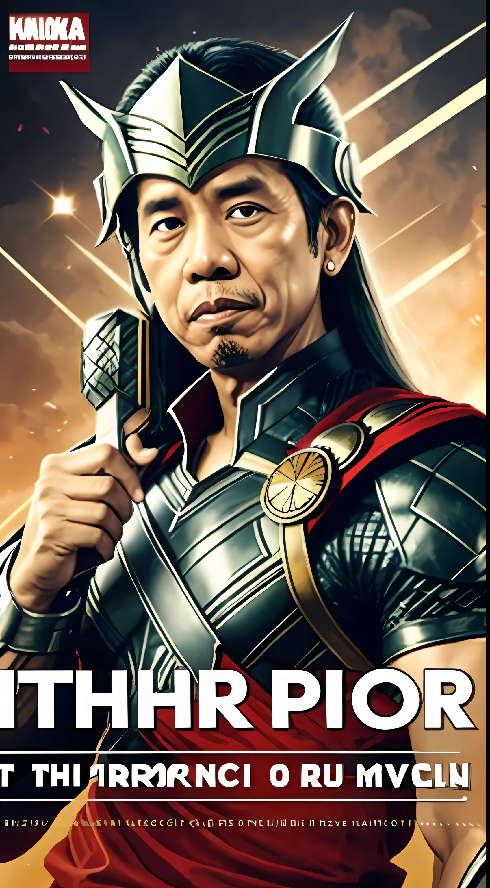 jokowi president use thor outfit