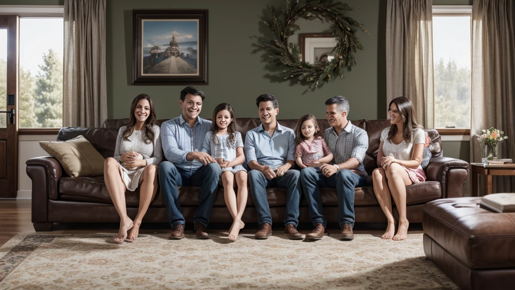 Reality showing family photos in 8k resolution 