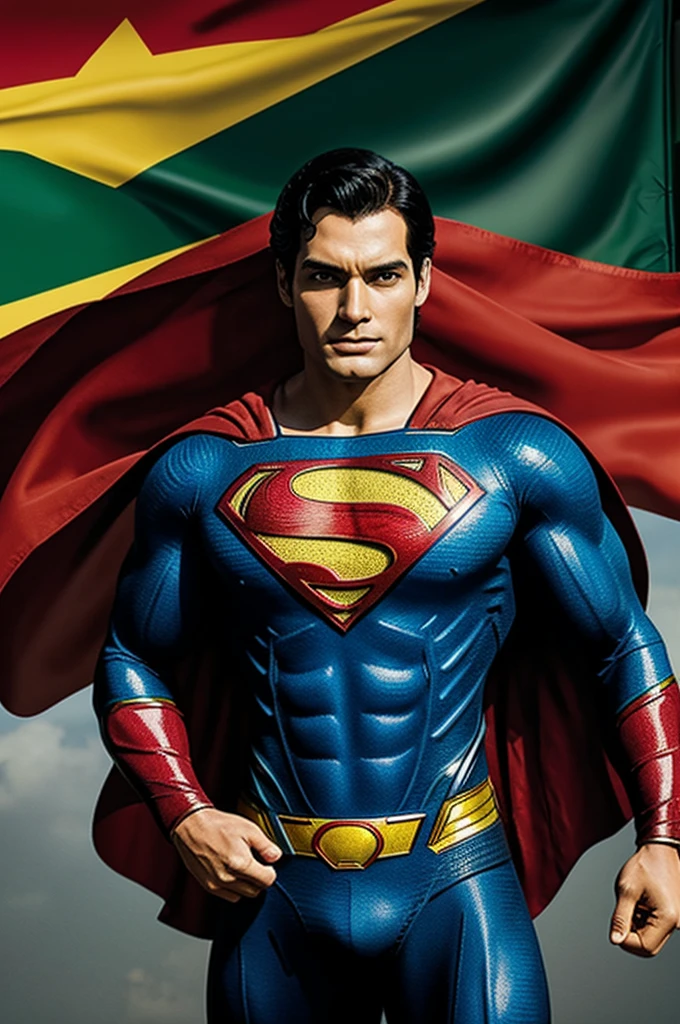 Superman with Bangladeshi flag