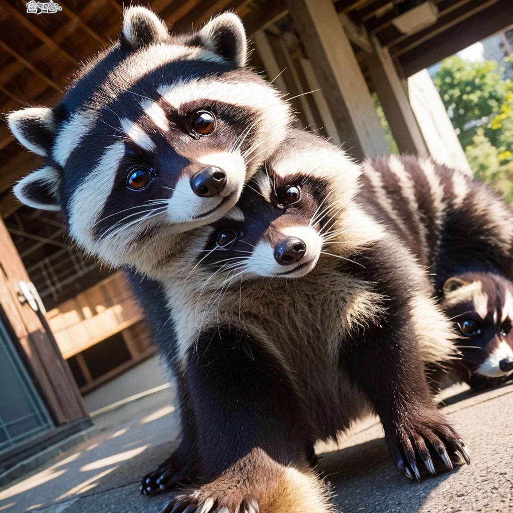 Raccoon、Mascot style
