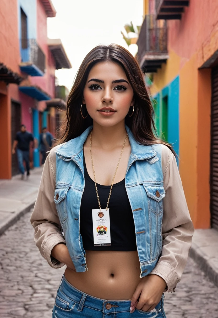 photograph of a 20 year old woman, face perfect, work of art, good, Underwear, the day_good, jaket, the day_knickers .This woman from Sinaloa, exquisitely beautiful, brings with it the warmth and authenticity that characterize Mexican women.. Your social media presence doesn’t just highlight your physical attractiveness, but also proudly celebrates its cultural identity... Through your publications, share the wealth of Sinaloa and Mexico, from Mexican reggaeton music to a vibrant social dinner. His charm merges with his love for current music and his taste for nightlife....., creating a fascinating mix that captivates all those who have the privilege of following her on the networks and she is also a gamer girl 