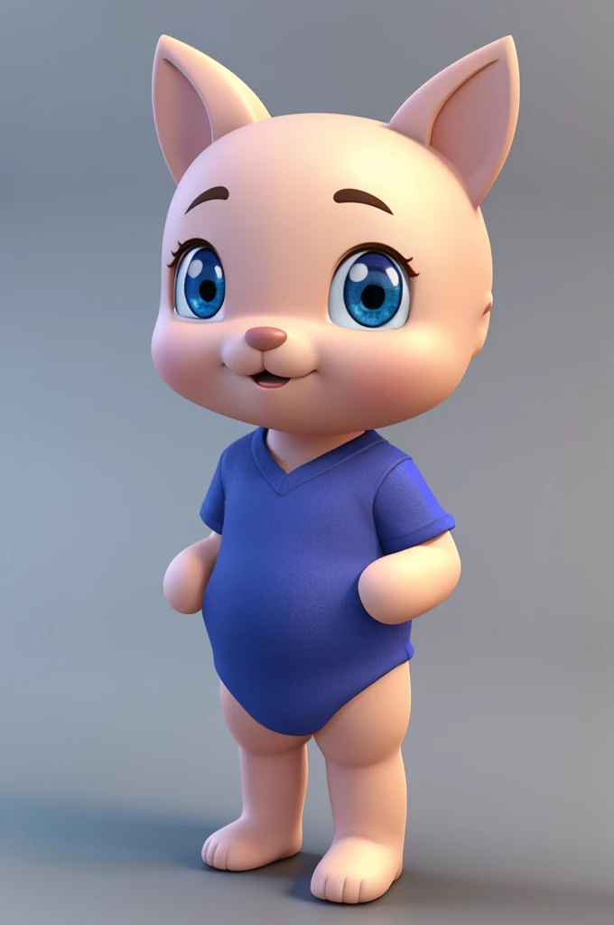 3d character cute little