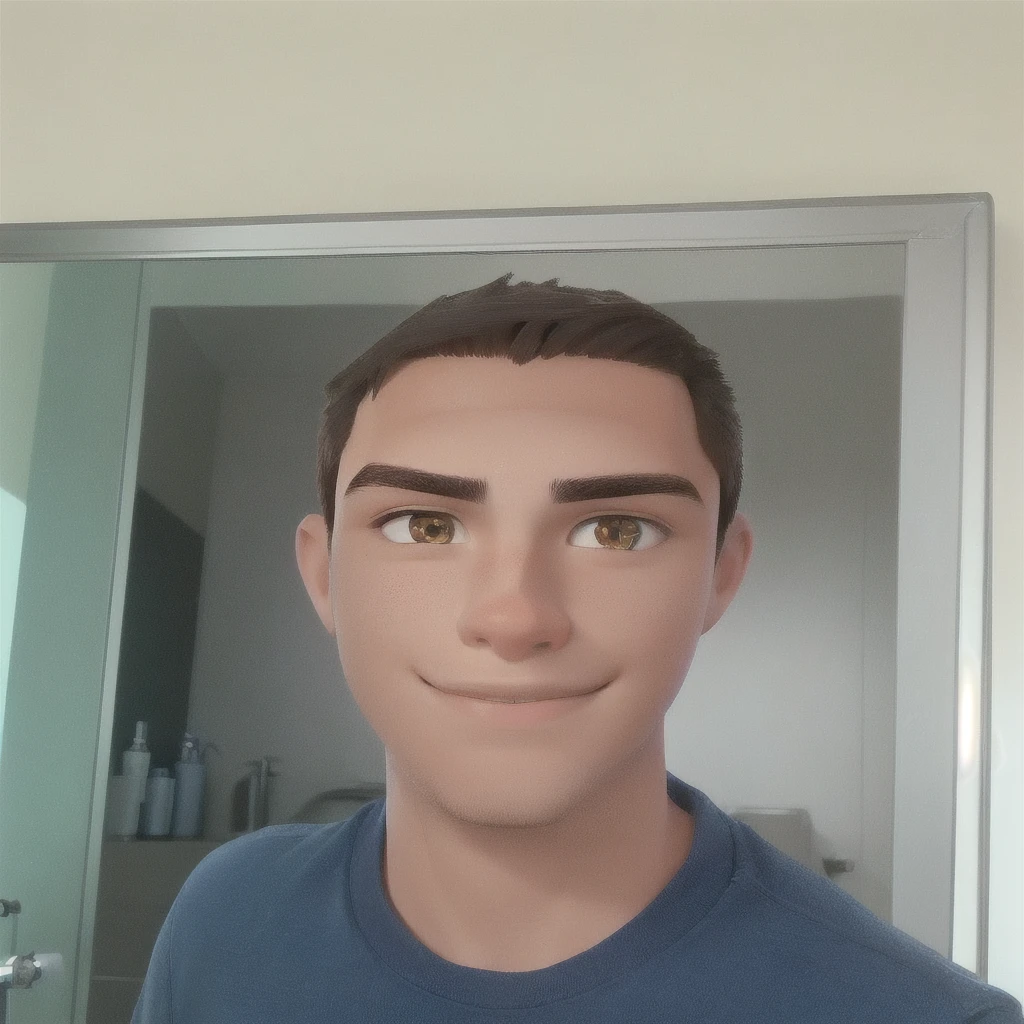 there is a man that is standing in front of a mirror, around 1 , frontal picture, clean shaven face, selfie shot straight on angle, looking straight to camera, 2 3 years oldven wide face, face picture, 8k selfie photograph, 18 years old, riyahd cassiem, with brown skin