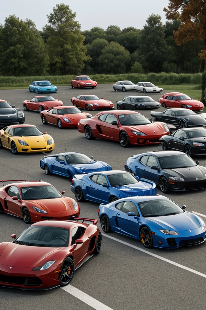 A picture of cars