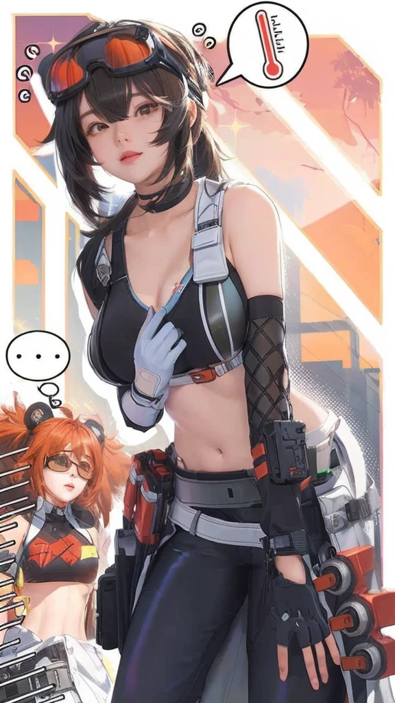 Aniime girl with goggles , grace zenless zone zero