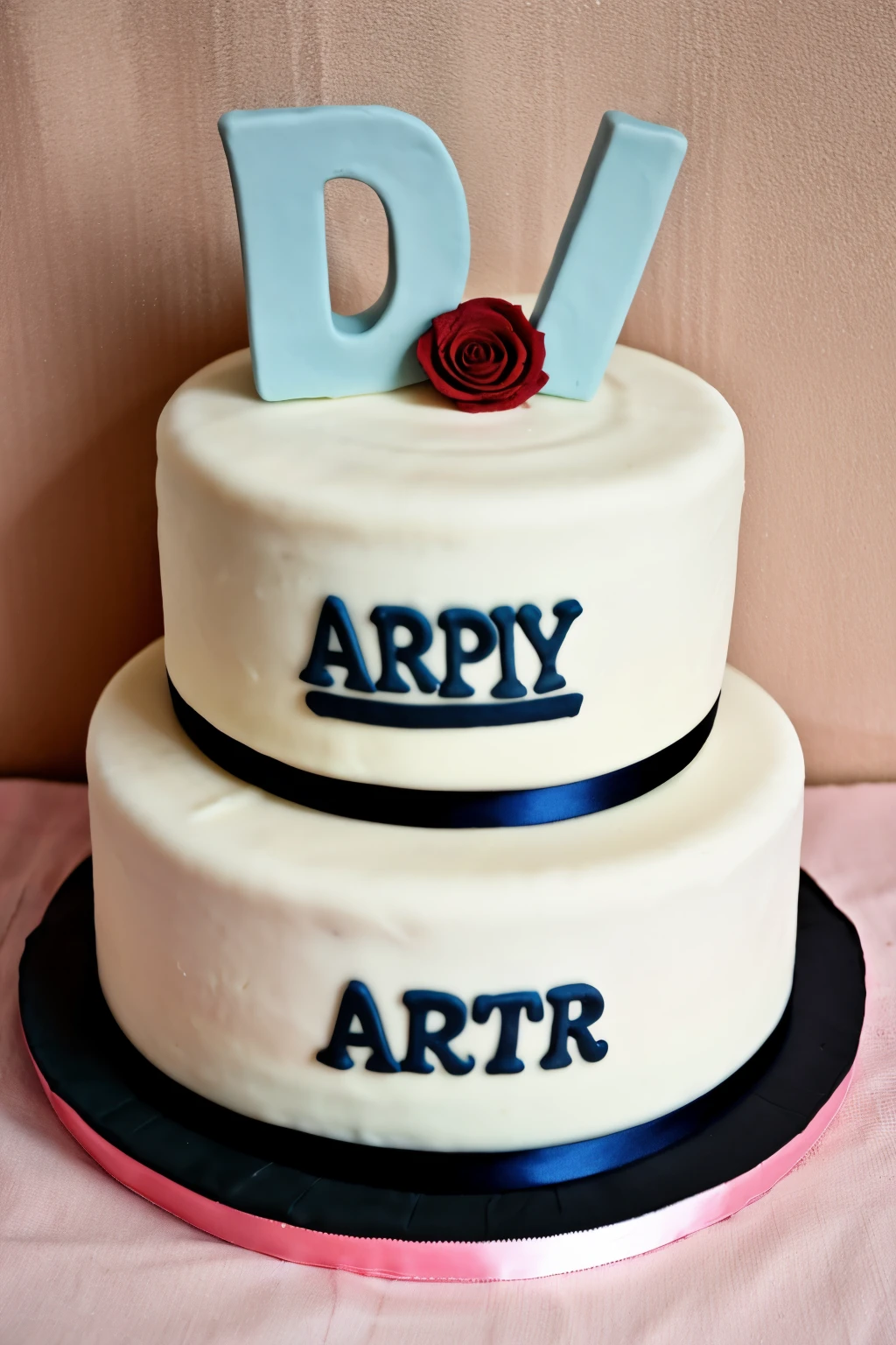 Cake made into new letters