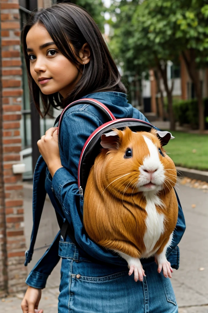Guinea pig-shaped backpack