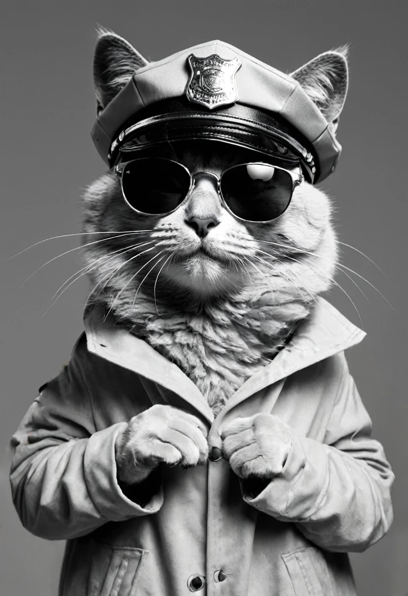 Cat&#39;s paw、Holding a pistol in hand