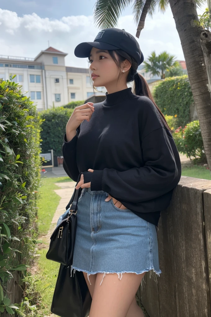 22w 2020s fashion, full body of a 20-year-old Japanese beauty sitting, snapshot not looking at the camera, double and big eyes, face is downcast, beautiful thighs