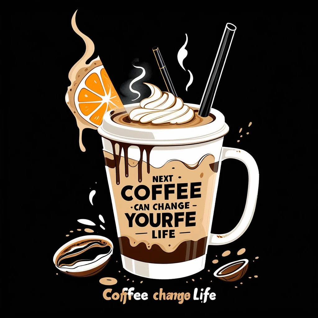 A circle-shaped logo mark of a coffee shop with graphic typography design
Life is changed by coffee." There are a few messy elements to express this quote . The font is in bold and Cafe&Bar SigaRetta
Mainly. The color turns dark brown, apricot, light brown. The element is like coffee spilling from a coffee mug,
a design with a cigarette butts in an ashtray and a stylish cocktail next to the coffee
The logo mark shows that this restaurant is a coffee shop where you can smoke and drink cocktails
Vacation is decreasing.