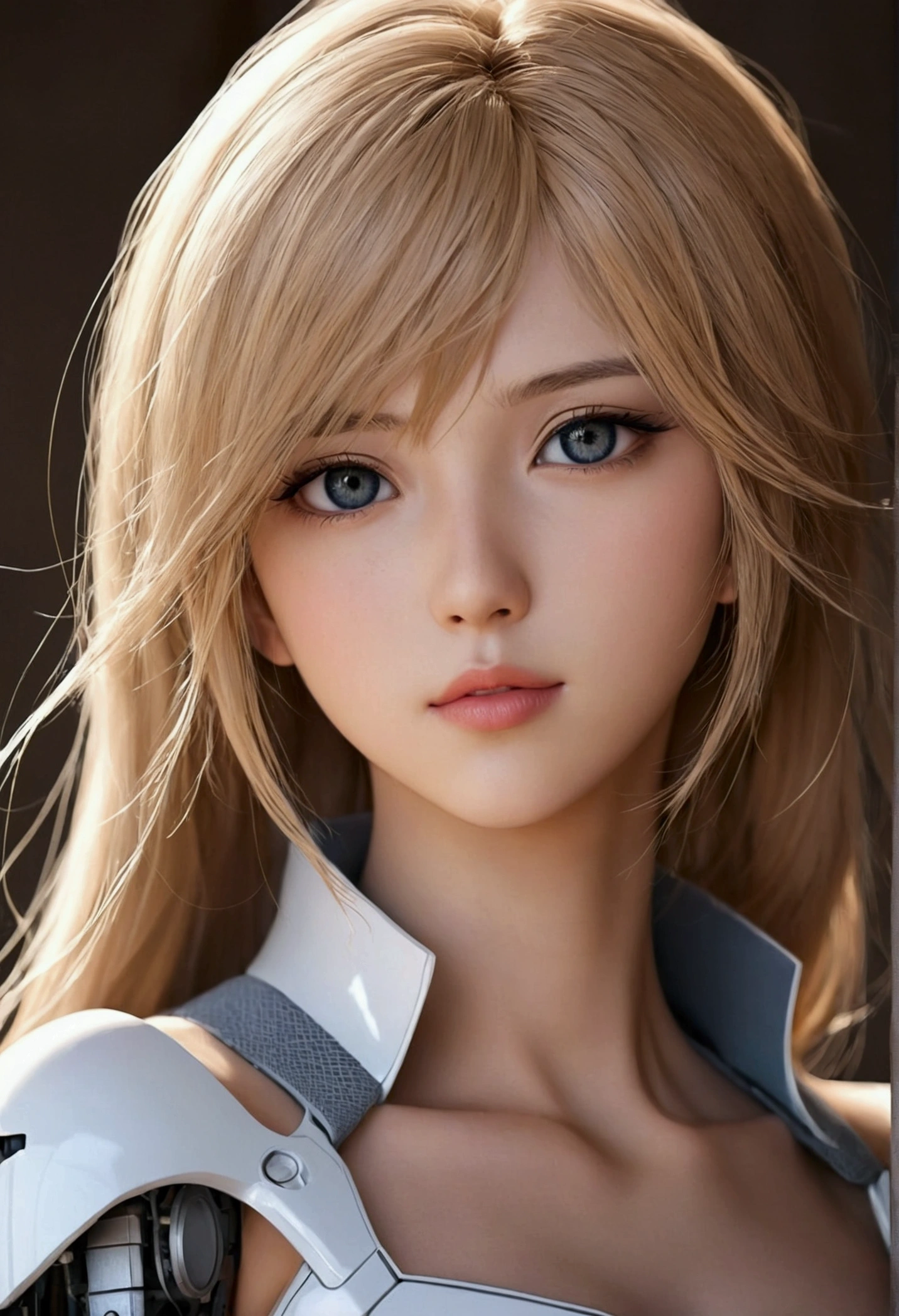 Create anime Beautiful sexy girl A very small part of him looks like a bot and the rest is so beautiful He is looking directly at me