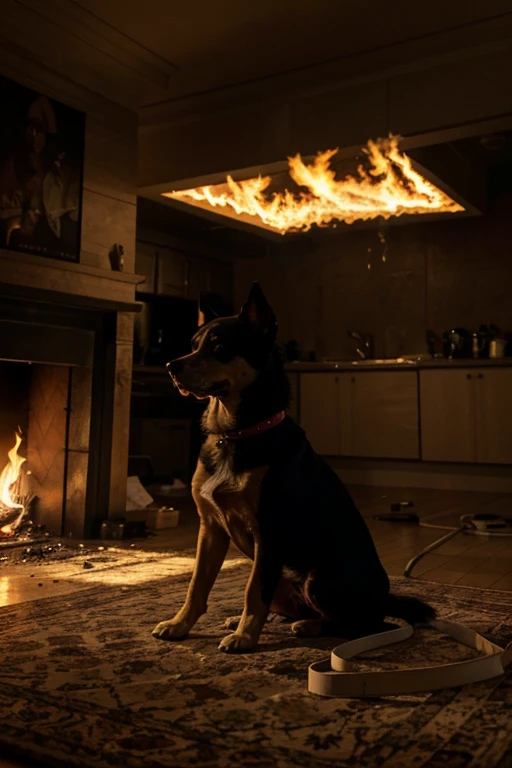 Image of the famous meme of the dog in a burning room, tagged with something like: "Creole elites seeing internal tensions and conflicts."